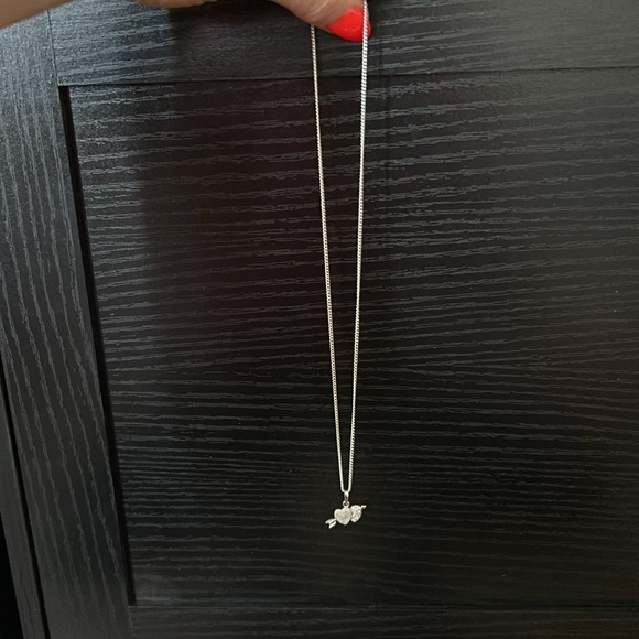 Silver heart necklace - Picture 2 of 2